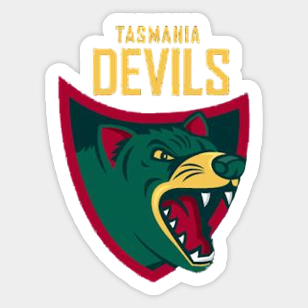 Tasmanian devils football club | AFL australian football Sticker by euror-design